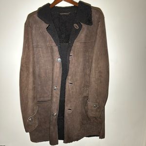 Salvatore Ferragamo Mens Brown Leather Jacket - Beautiful!